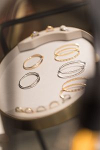 Stacked bracelet display from Chaumet Paris by Loesje Kessels Event Photographer Dubai