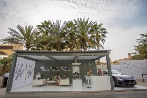 Maserati stand at Art Dubai by Loesje Kessels Fashion Photographer