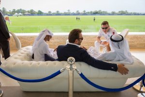 Maserati's CEO enjoying the polo match event by Loesje Kessels Fashion Photographer Dubai