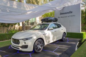 Maserati Levante SUV at the polo event by Loesje Kessels Fashion Photographer Dubai