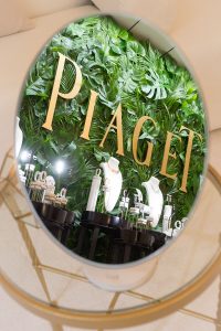 Mirror showing the beautiful set up at the Piaget event by Loesje Kessels Fashion Photographer Dubai