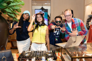 DJ at Ralph Lauren polo event in Dubai Mall by event photographer Loesje Kessels